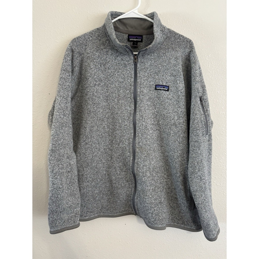 Patagonia Women's Better Sweater Jacket XXL Gray Full Zip Fleece STY25543